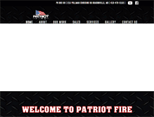 Tablet Screenshot of patriotfireusa.com